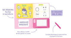 Mon ardoise magique pour dessiner pas à pas les licornes - 60 dessins faciles