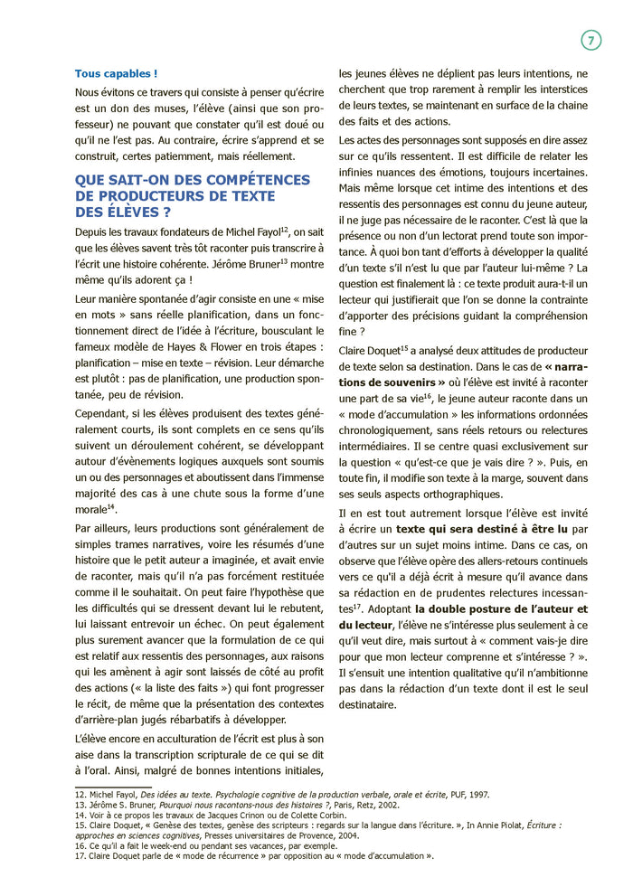 15 défis d'écriture CE1-CE2