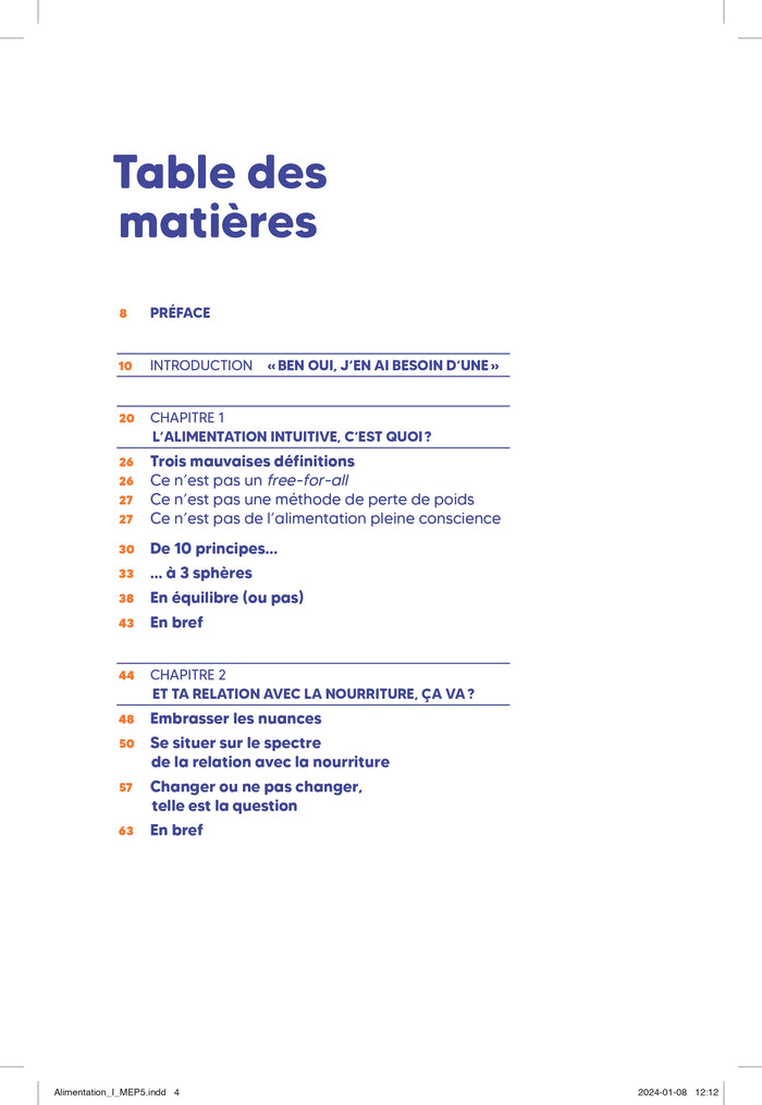 L'alimentation intuitive, c'est quoi ?