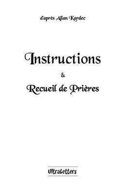 Instructions & Recueil de Prières