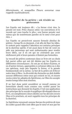 Instructions & Recueil de Prières