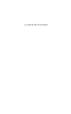 La chute de Ceausescu