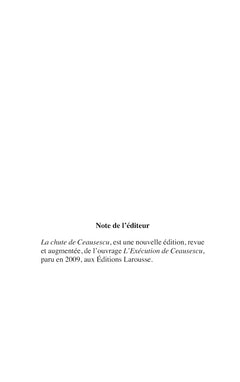 La chute de Ceausescu