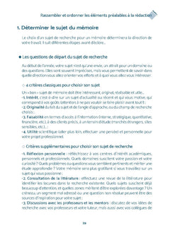 Réussir son mémoire de master/mastère