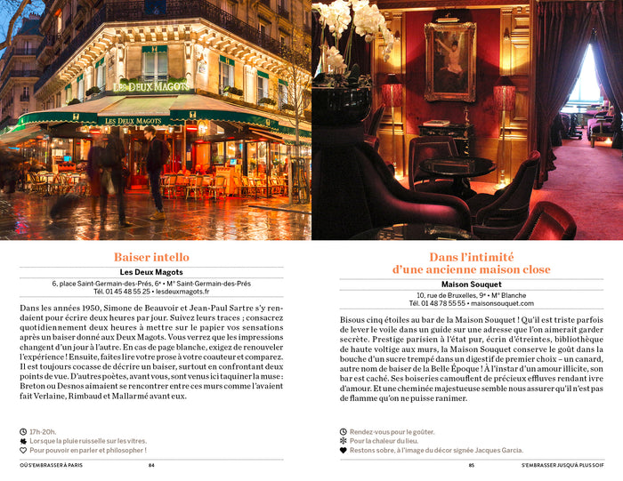 Où s'embrasser à Paris - Bancs publics, jardins secrets, salles obscures, les plus beaux écrins de vos baisers