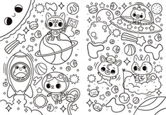 Coloriages effaçables - Animaux mignons