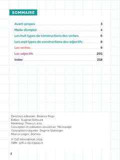 Les verbes et leurs constructions