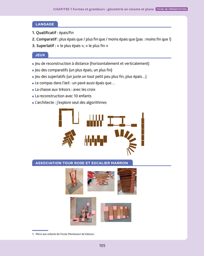 Les mathématiques en pédagogie Montessori de la PS à la GS