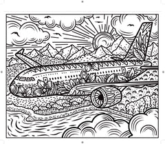 Avions et hélicoptères - La peinture magique