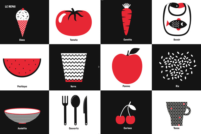 Je découvre le monde en noir, blanc et rouge