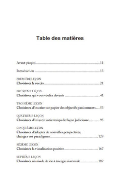 Le succès n'arrive pas par hasard - Changez vos choix changez votre vie