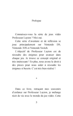 Souvenirs sur Professeur Layton