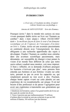 ANTHROPOLOGIE DU COMBAT