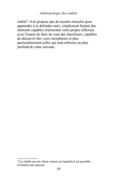 ANTHROPOLOGIE DU COMBAT
