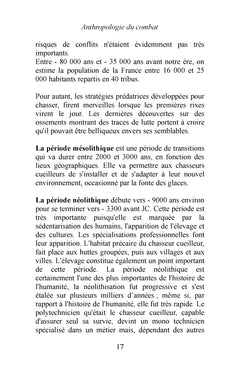 ANTHROPOLOGIE DU COMBAT