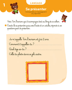 Mon cahier maternelle Toute Petite Section 2-3 ans