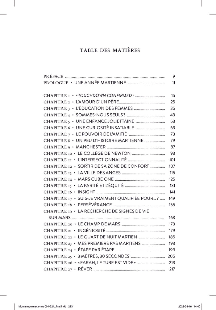 Mon année martienne