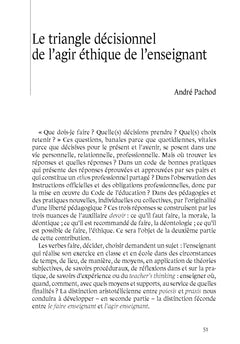 L'éthique au coeur de l'école