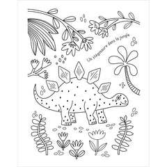 Mes planches d'artiste à colorier - Super colos Dinosaures