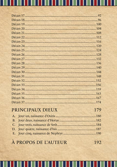 Coffret divination égyptienne