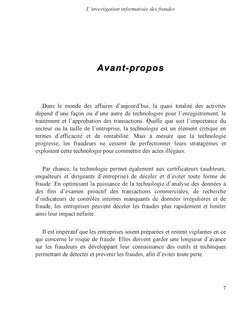 L'investigation informatisée des fraudes