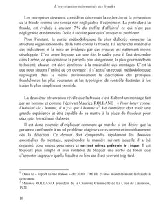 L'investigation informatisée des fraudes