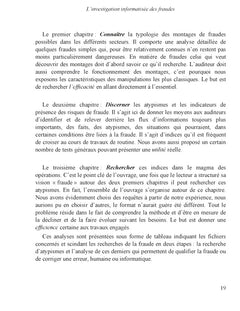 L'investigation informatisée des fraudes