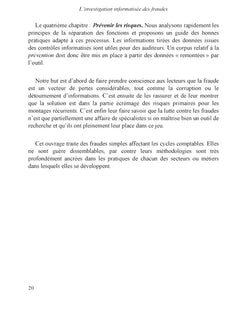 L'investigation informatisée des fraudes