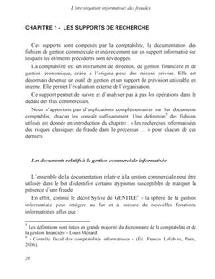 L'investigation informatisée des fraudes