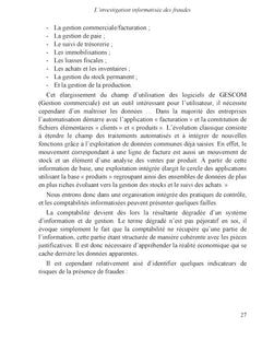 L'investigation informatisée des fraudes