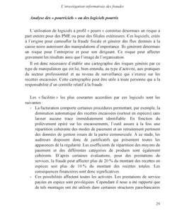 L'investigation informatisée des fraudes