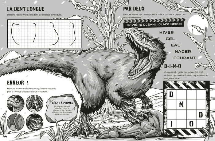 Les dinosaures - Activités et jeux