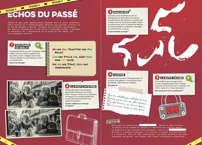 Cahier de vacances enquête prioritaire 2 2024: L'Affaire Rouge profond