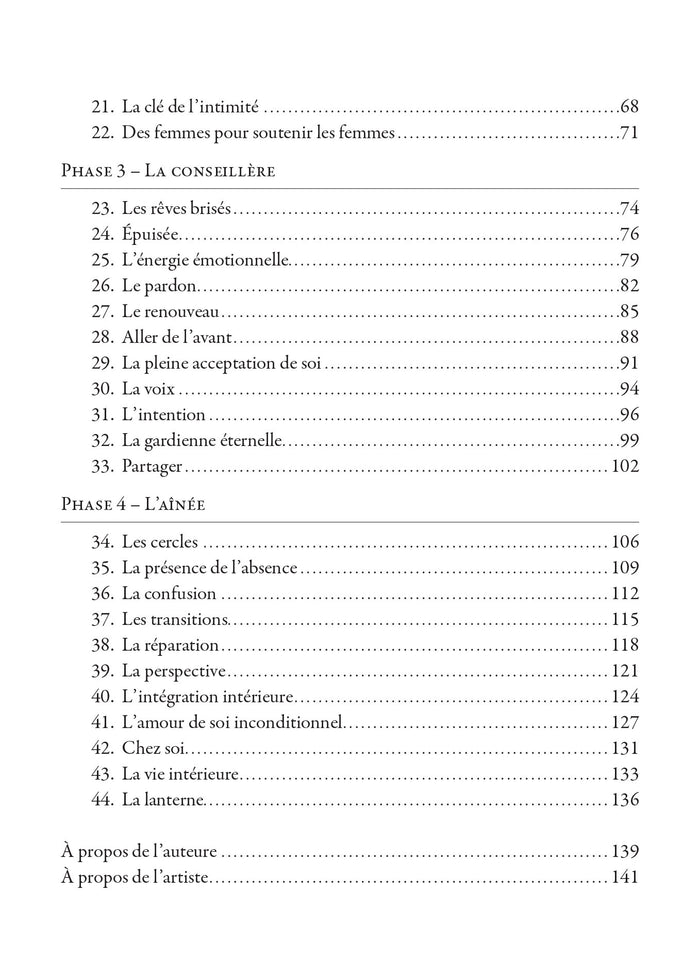 Oracle de la lanterne - Les quatre ages du féminin sacré
