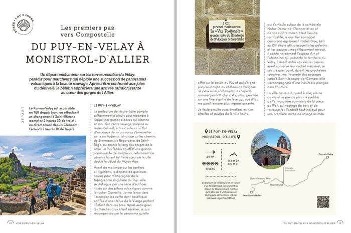 A pied sur les chemins de Compostelle - Voie du Puy-en-Velay, Camino Francés et Camino de Fisterra