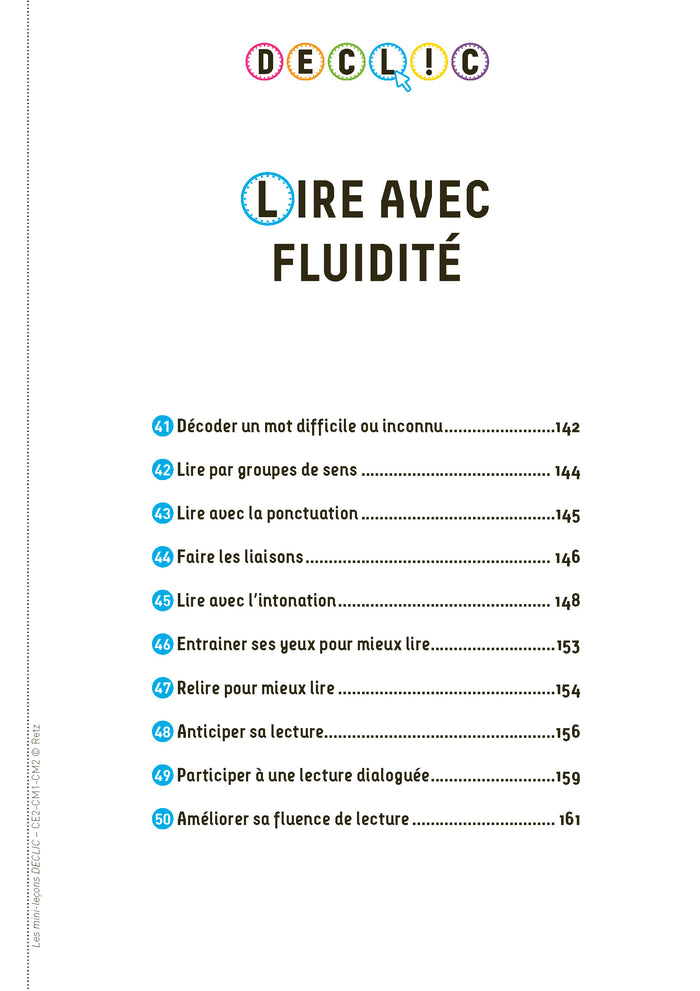L'atelier de lecture DECLIC - Les mini-leçons CE2 - CM1 - CM2