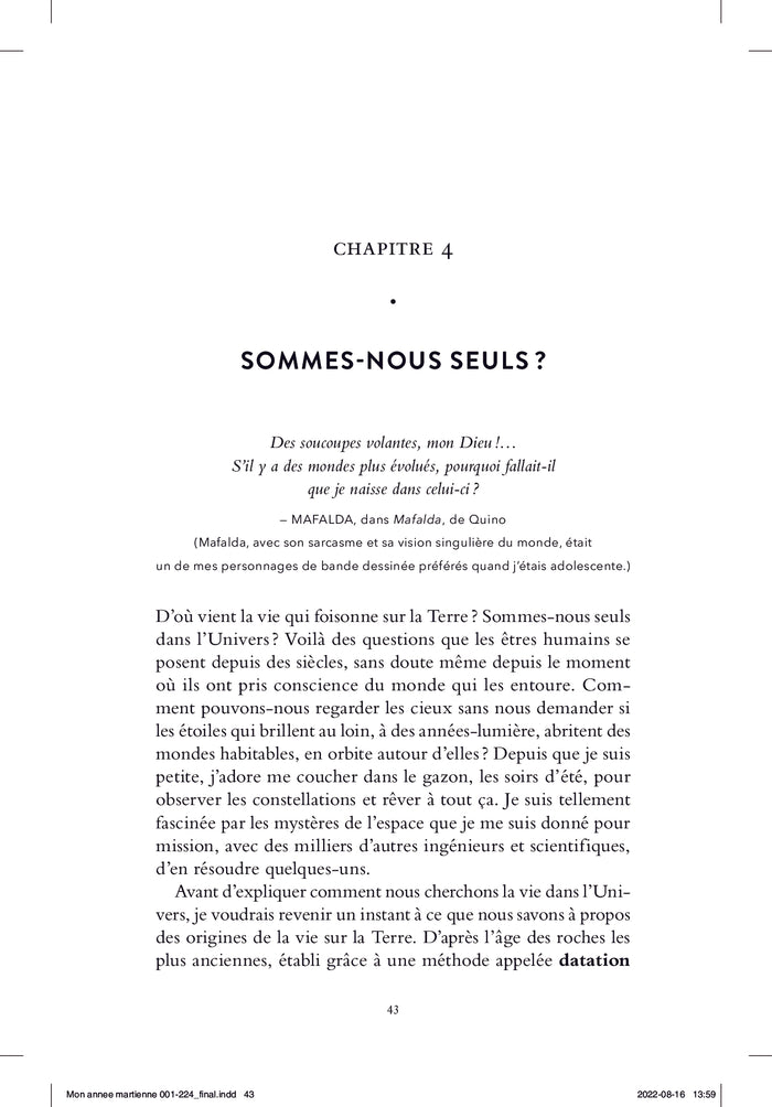 Mon année martienne