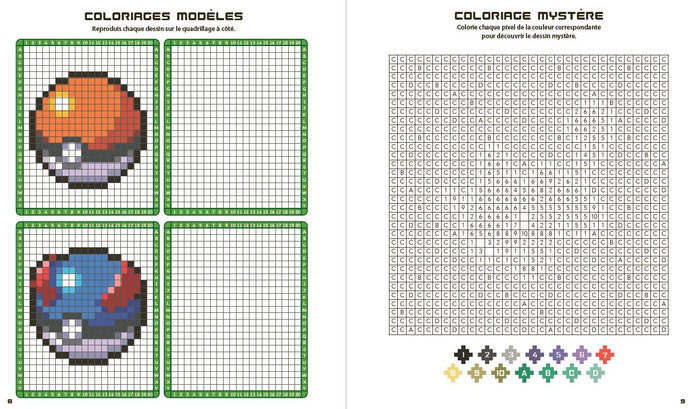 Pokémon – Coloriages Pixels