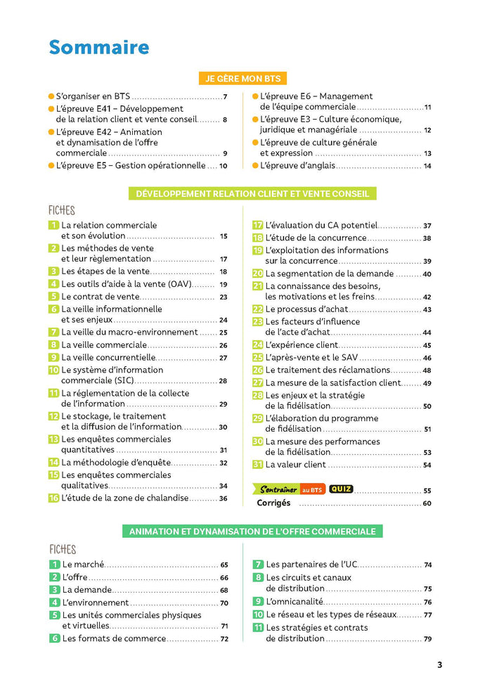 Toutes les matières - BTS MCO - Réflexe - Examens 2025-2026