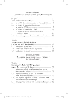 Comment aider les victimes souffrant de stress post-traumatique. - Guide à l'intention des thérapeutes