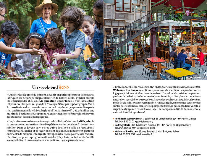 Les week-ends surprises des petits parisiens - 52 passions à vivre en famille