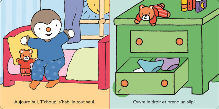 T'choupi s'habille comme un grand