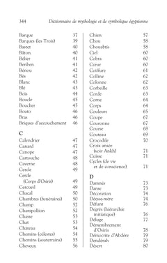 Dictionnaire de mythologie et de symbolique Egyptienne