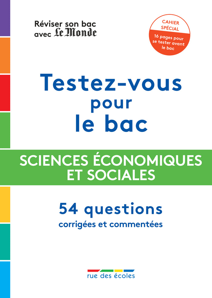Réviser son bac avec Le Monde 2021 : Spécialité SES, Terminale, Nouveau programme