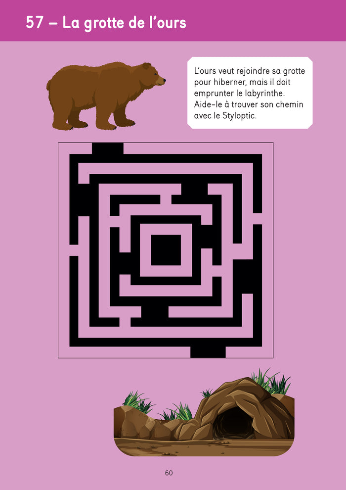 60 jeux de graphisme avec styloptic 5 ans +