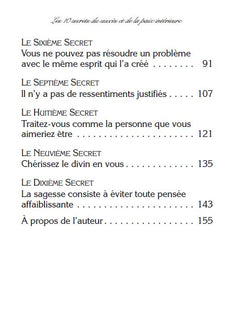 Les 10 secrets du succès et de la paix intérieure