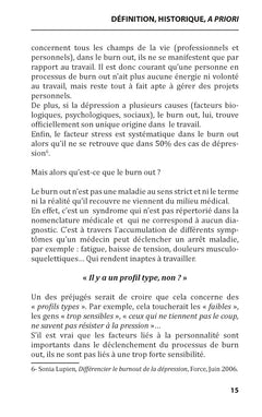 Les clés du burn out