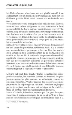 Les clés du burn out