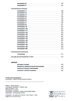 110 entraînements - CAP Accompagnant éducatif petite enfance