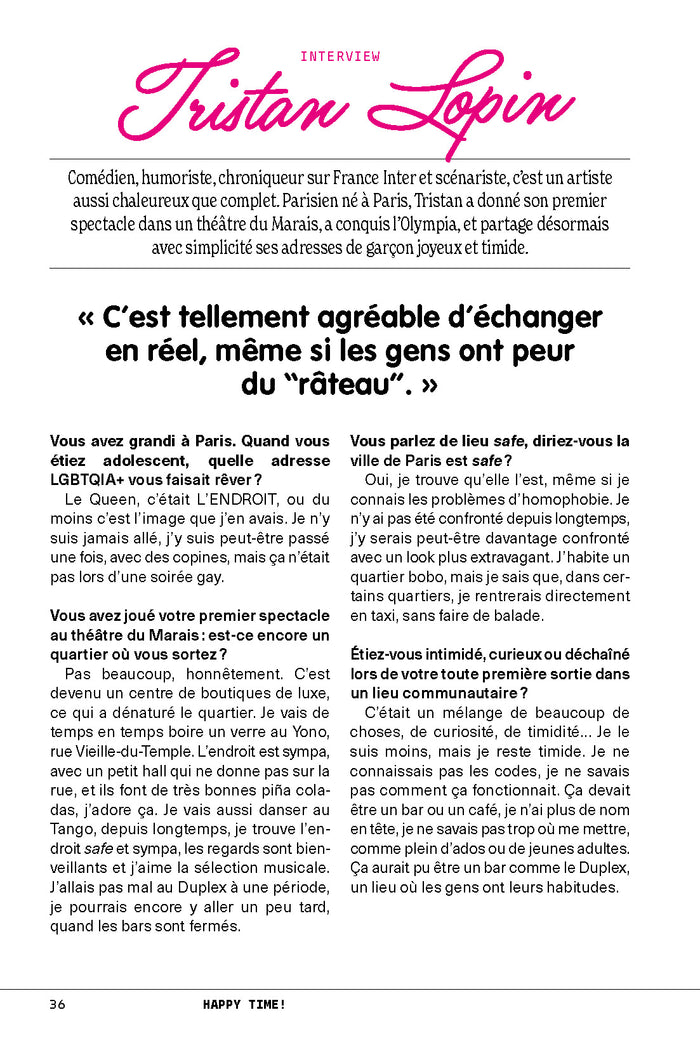 Happy Time - Le guide des sorties LGBTQIA+